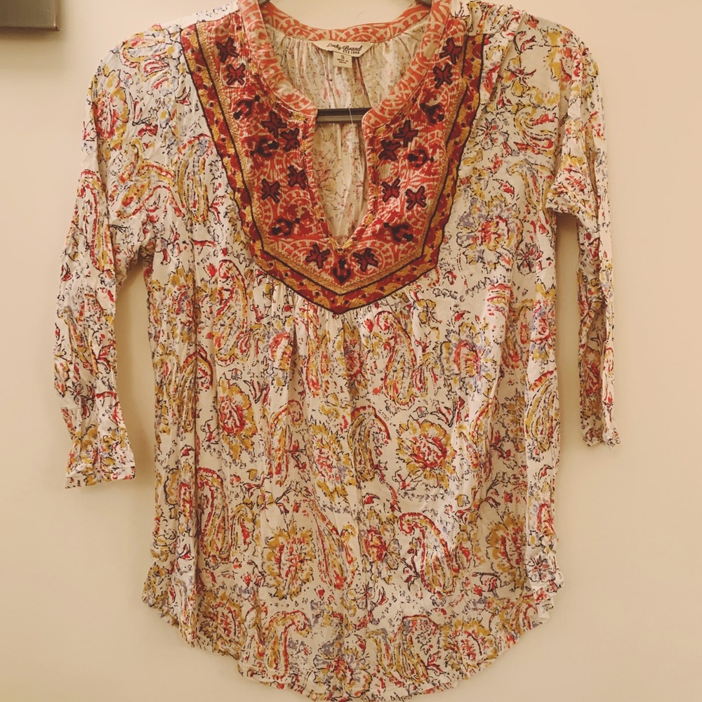Floral Embroidered Blouse • Lucky Brand 🍀